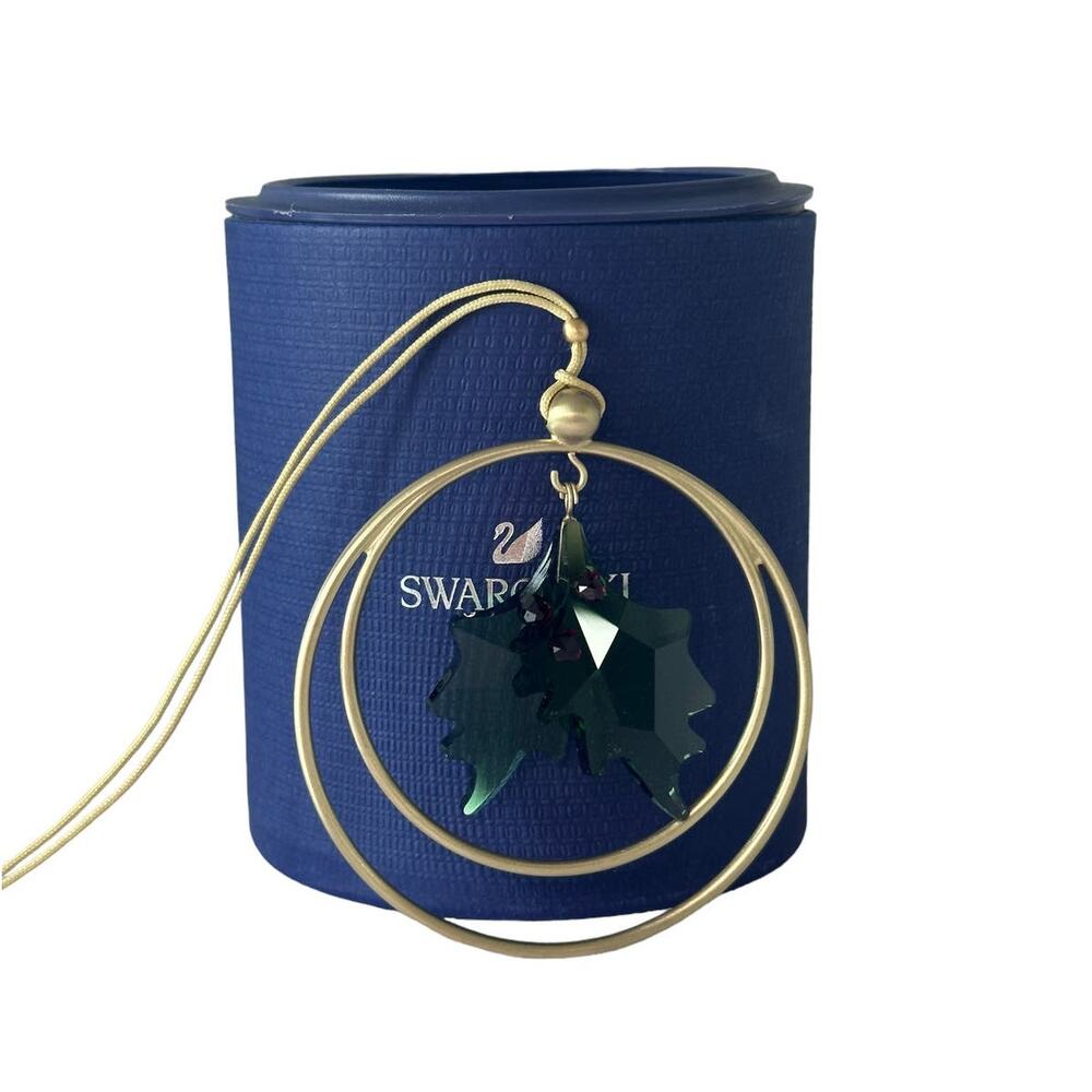 Swarovski Garden Tales Holly Leaves Ornament